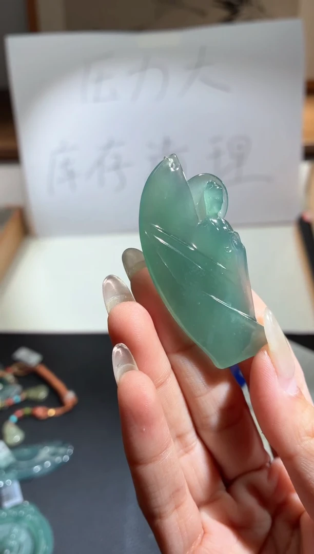 吊坠(不含链)18K金镶嵌翡翠天然翡翠A货