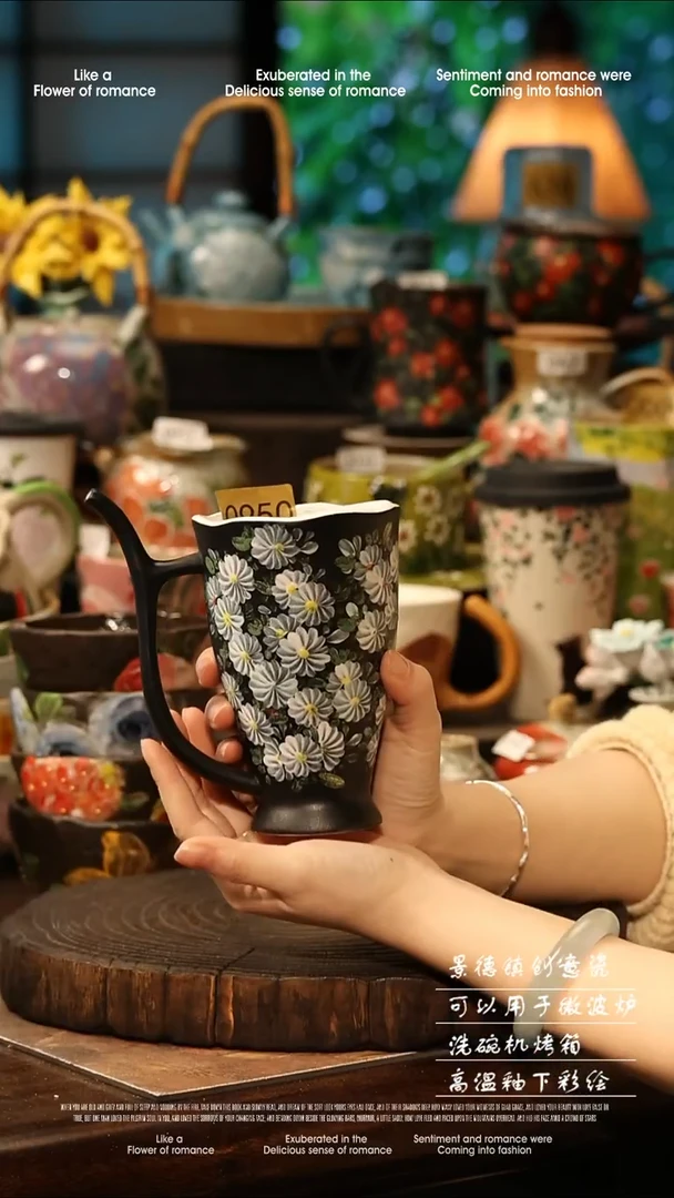 陶瓷景德镇高温釉下彩手工手绘款式@A0950@