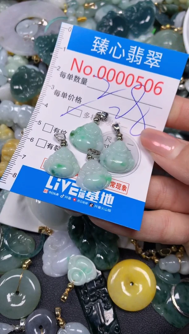 【闪购商品】翡翠颈饰未镶嵌含绳000506