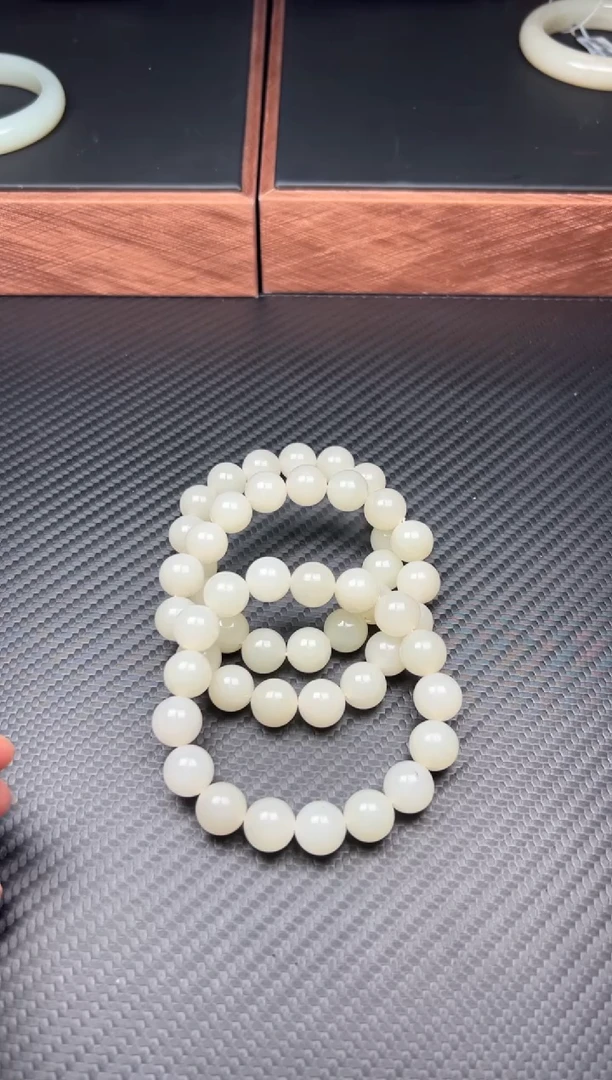 手串未镶嵌和田玉黑山微色差卡12J多样性发货拍一发一
