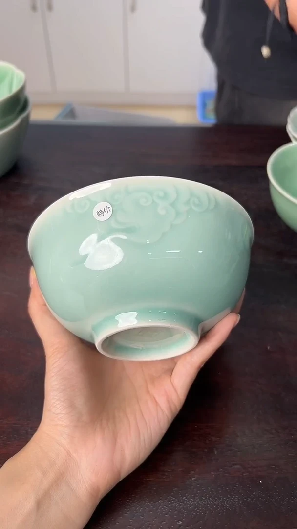 龙泉云间青瓷小米茶器