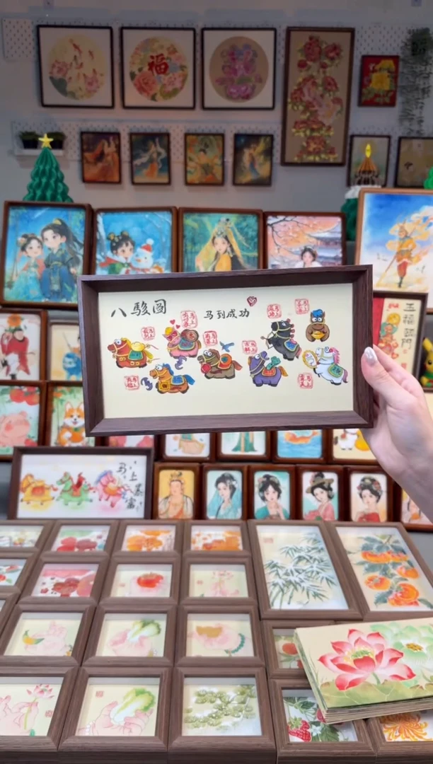 国画八骏图 手绘国画27