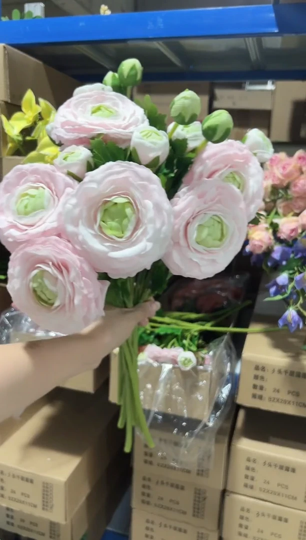 6枝浅粉手感保湿露莲