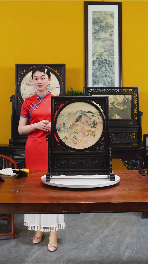 石材天然大理石画摆件