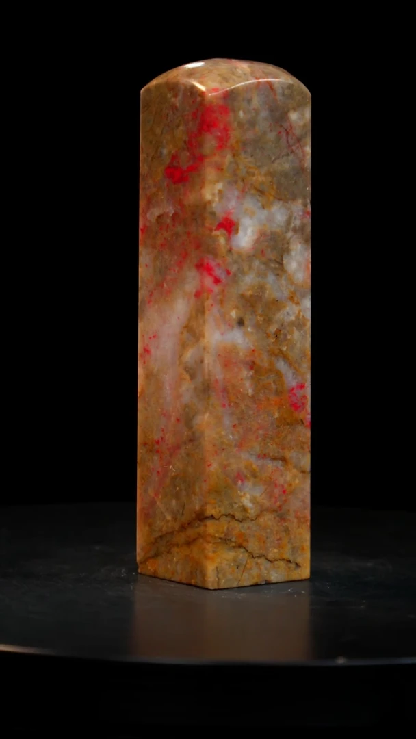 鸡血石刘关张鸡血石