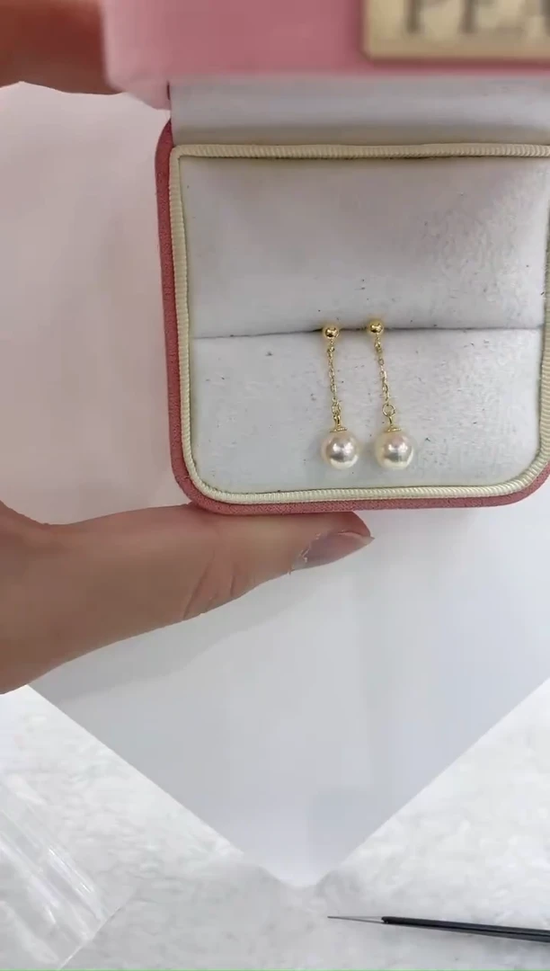 【闪购商品】海水珍珠耳饰银S925镶嵌海水珍珠耳饰