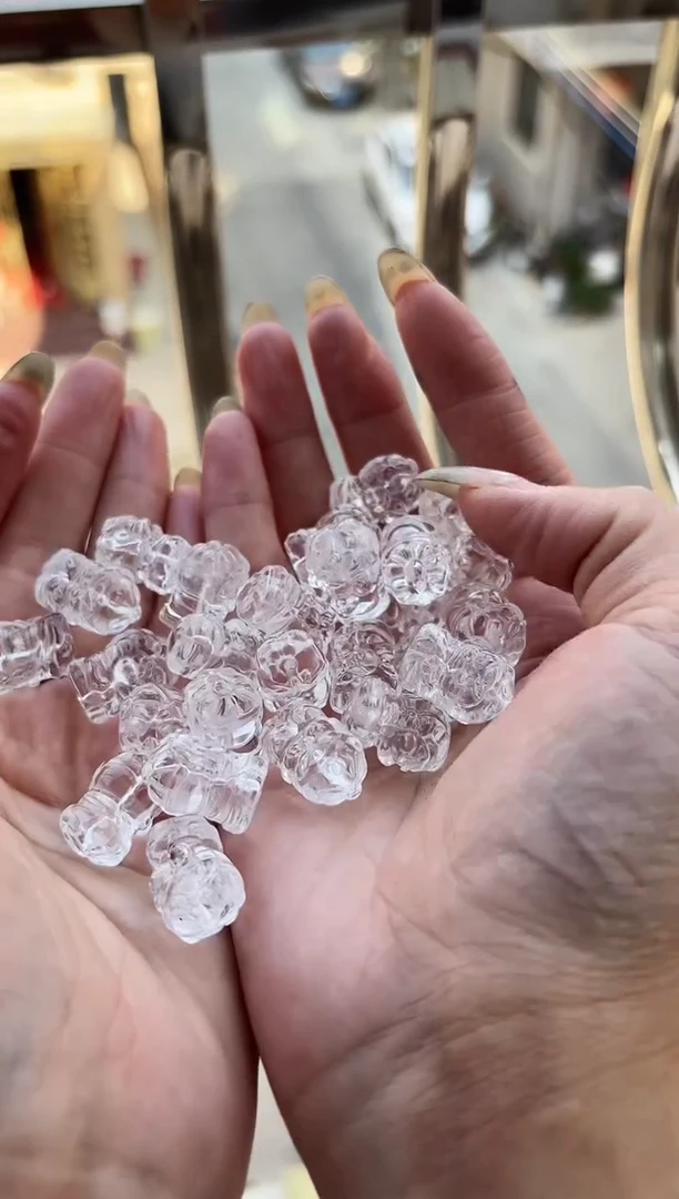 【闪购商品】水晶手串未镶嵌白水晶财财一个卡约12*18