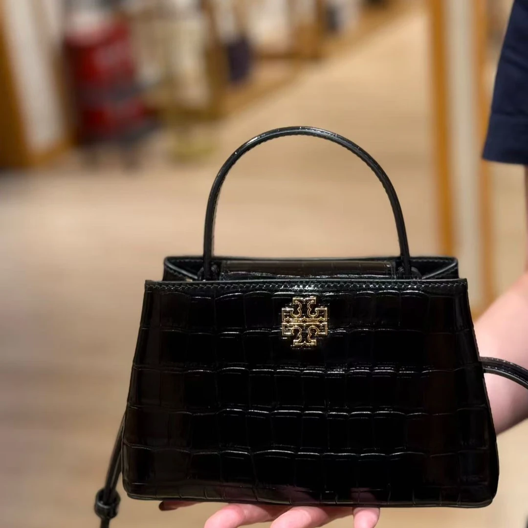 Tory Burch/汤丽柏琦新款鳄鱼纹戴妃包 21cm*13cm*7cm