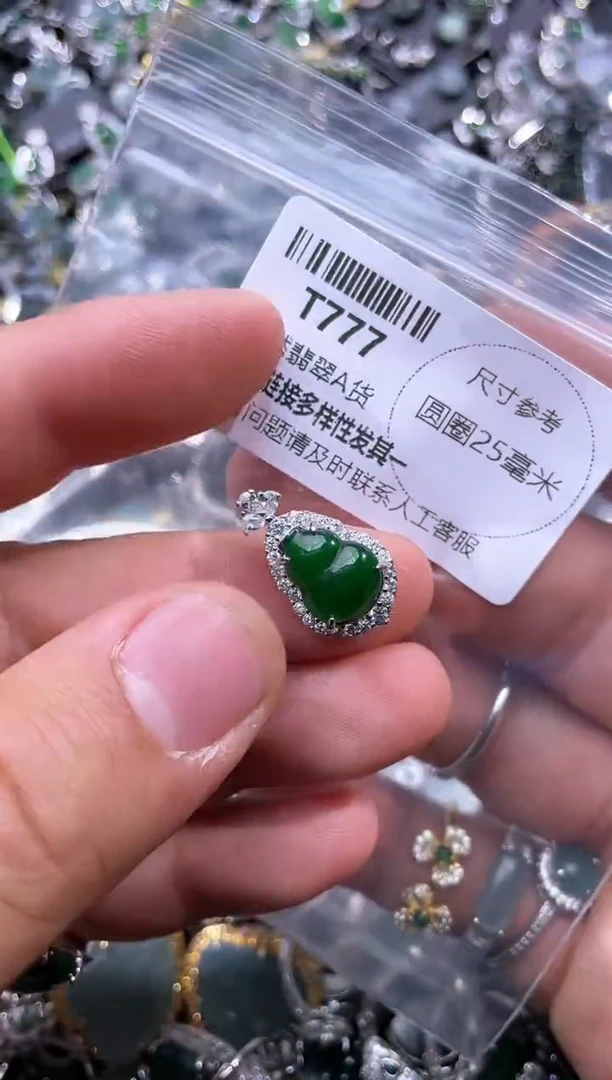 【闪购商品】翡翠颈饰未镶嵌T777吊坠