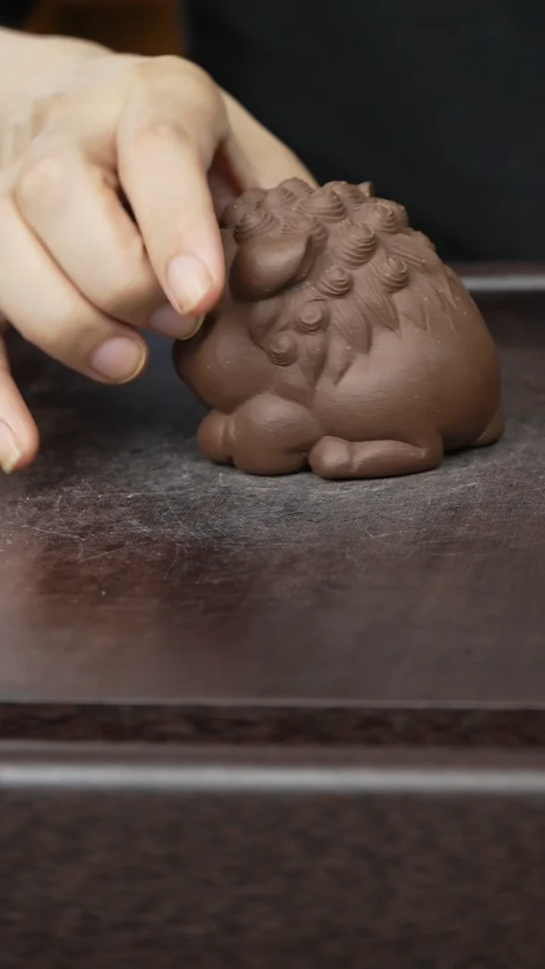 紫砂茶宠紫砂 狮子
