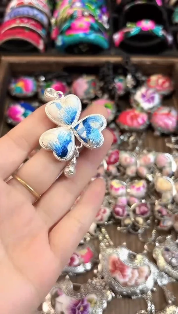 织绣艺枝独绣老绣饰品150