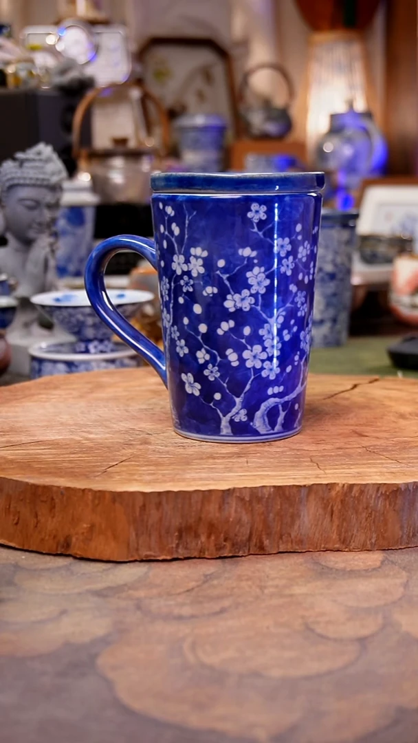 摆件陶冰梅手工手绘手工手绘