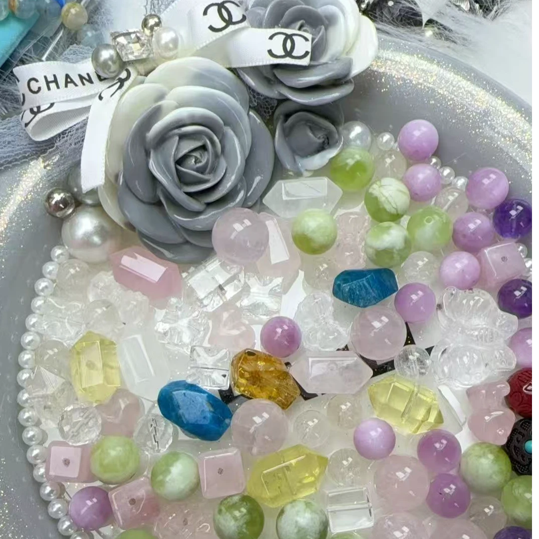 钛钢琉璃手链 丸辣的定制水晶自定义拍拍