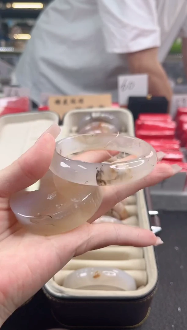 未镶嵌手镯石英质玉59圈口 （赠品镯心）695478