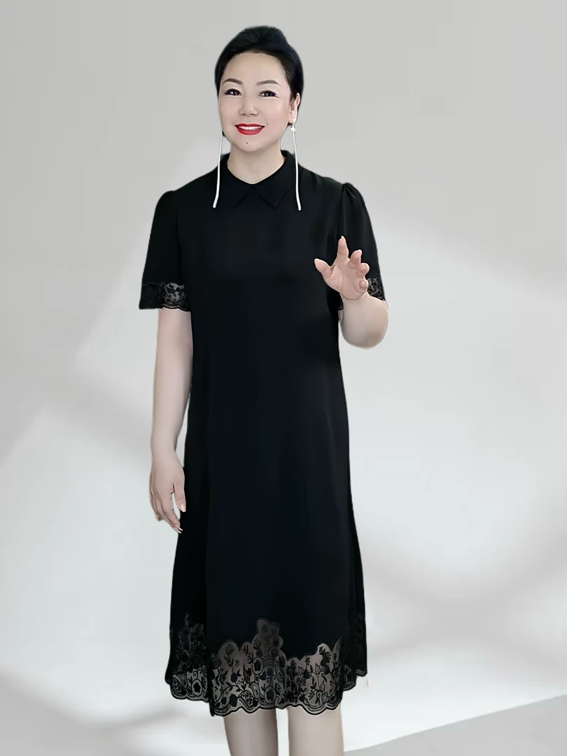 【奥兰多多&杨子家轻奢定制】新款连衣裙9909