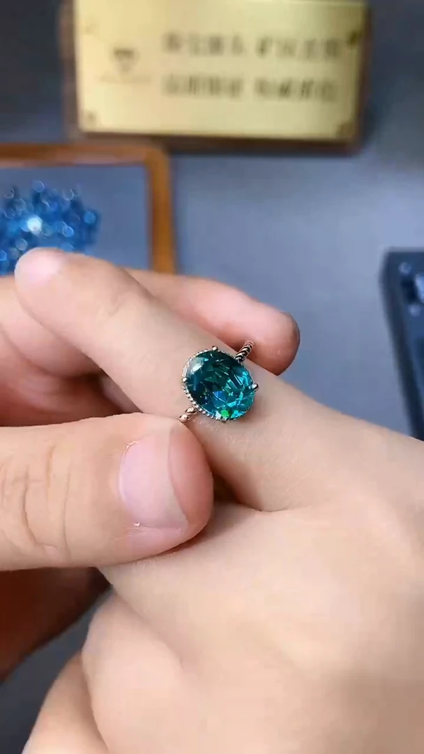 【闪购商品】托帕石戒指银S925镶嵌354