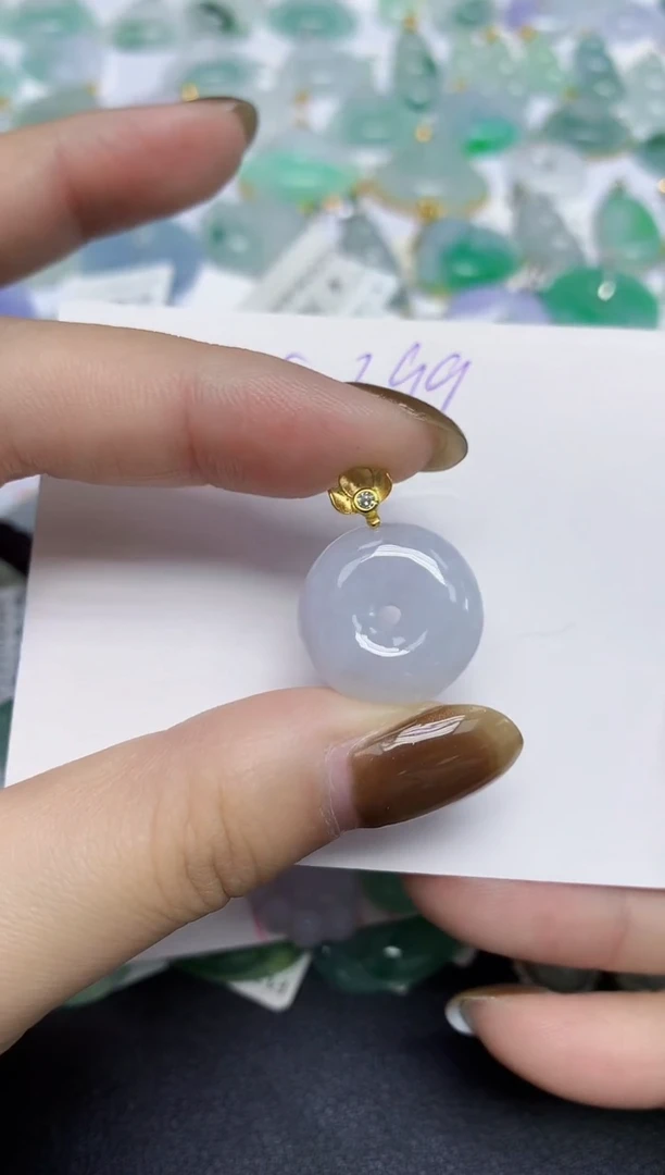 颈饰未镶嵌翡翠天然缅甸翡翠A货翡翠百元以上9元证书费自理