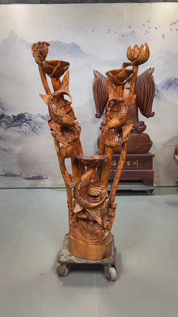 【闪购商品】香樟木香樟木整体无拼接树干花架年年有余