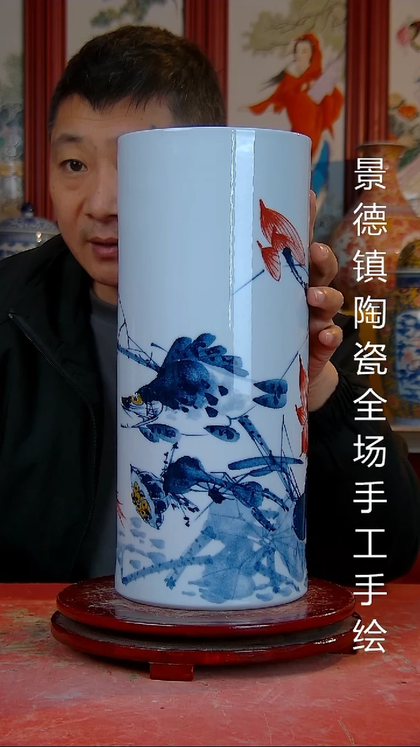 摆件陶景德镇陶瓷 全场手工手绘