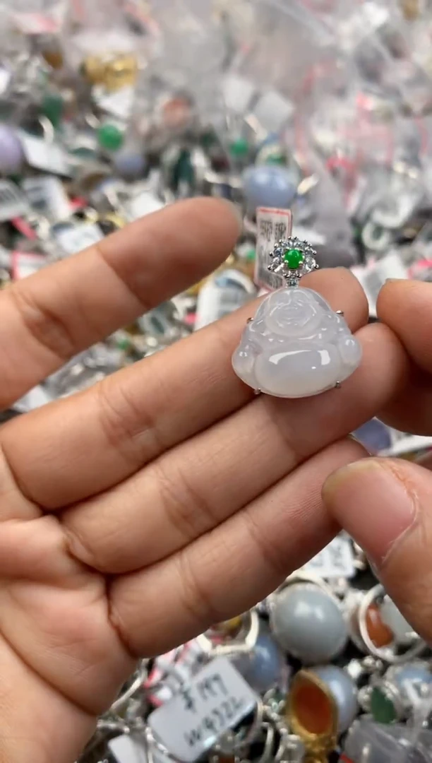 银S925镶嵌戒指翡翠3333----1