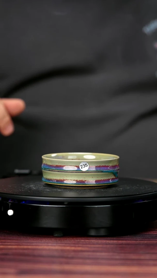 其他瓷235#盼龙窑一级品原矿钧瓷竹节普洱杯