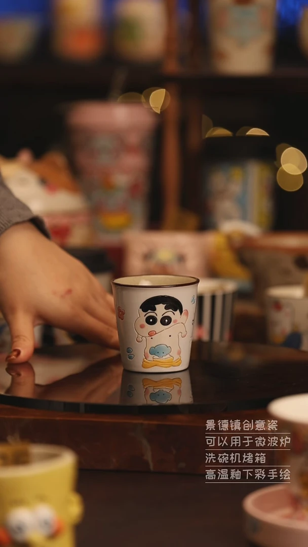 陶瓷景德镇可爱陶瓷釉下彩绘设计师款H