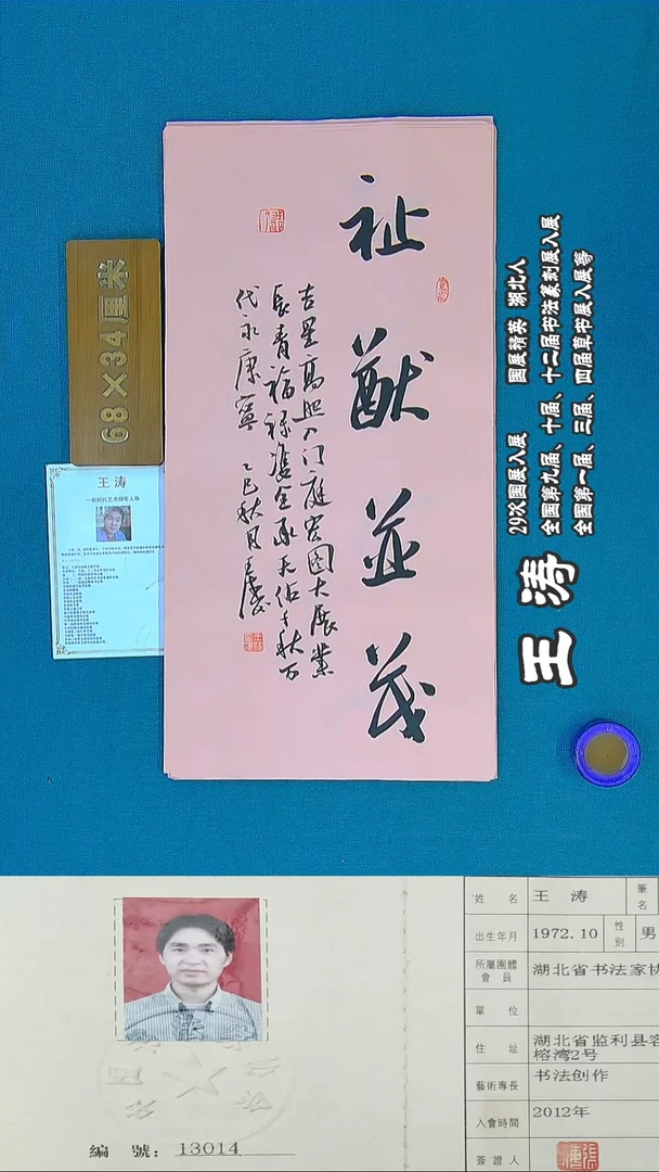 书法43R王涛书法作品