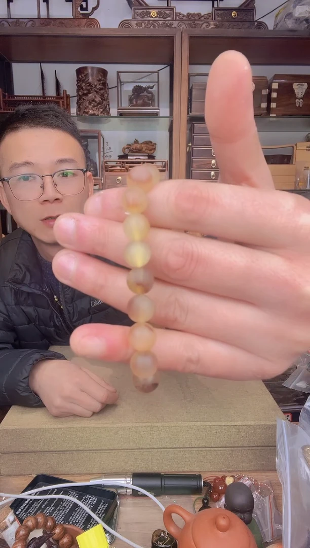 【闪购商品】乌木类书架787可可1.0单圈手串