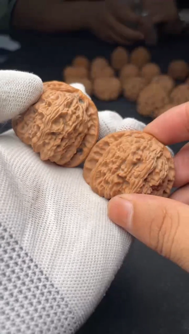 把件文玩核桃a154  白狮子  43