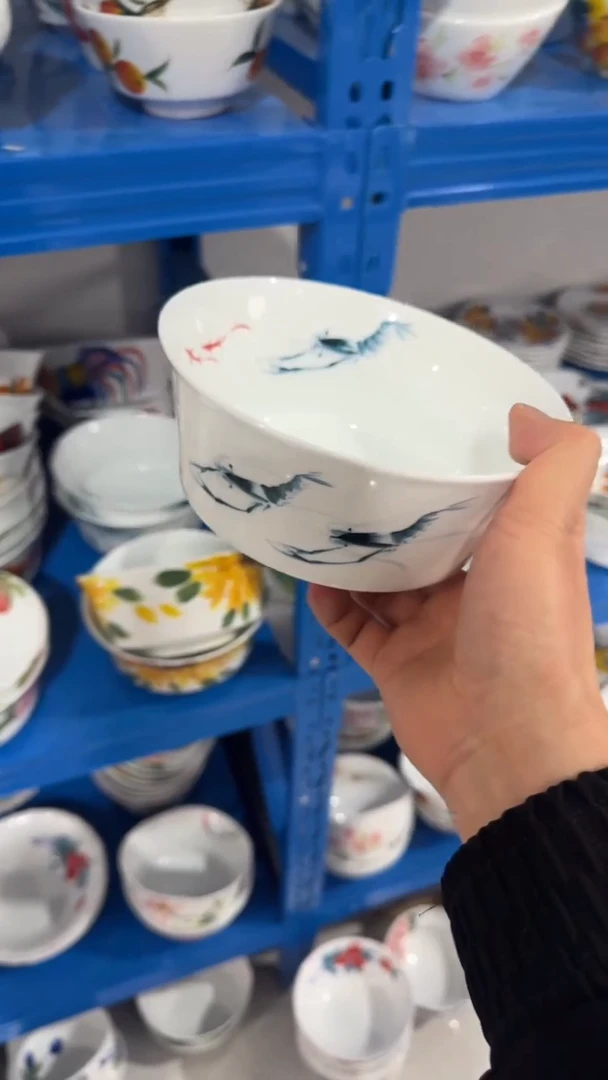 摆件陶瓷景德镇高温瓷（马蹄面碗）