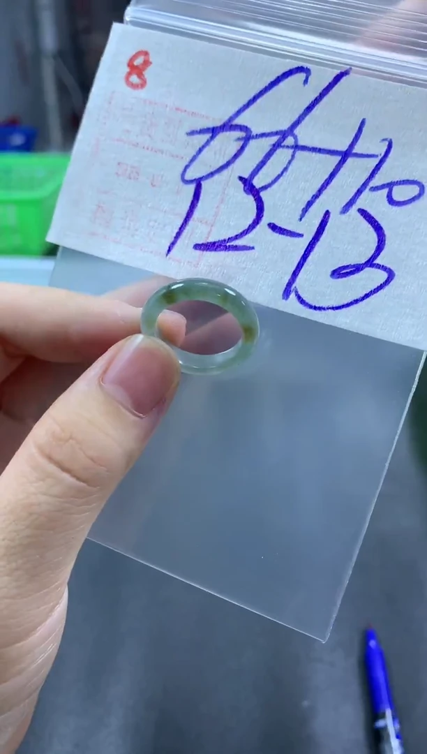 未镶嵌定制翡翠戒圈12-13#76毛货需精细抛光