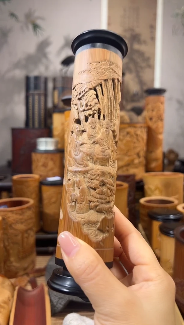 用****0雅集图香筒一只