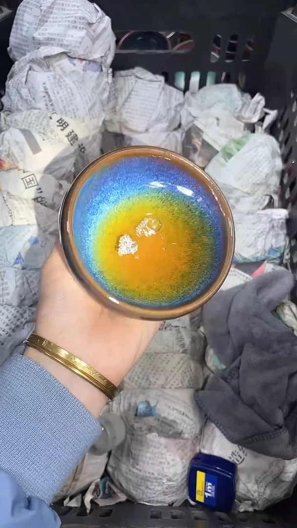 【闪购商品】茶盏回蓝 钵 盏三疯建盏茶器