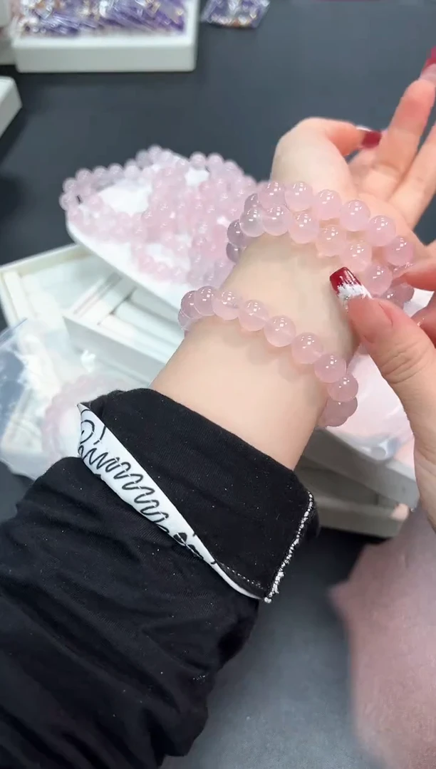 【闪购商品】水晶手串未镶嵌53U多样性发其一1条10mm默认微瑕