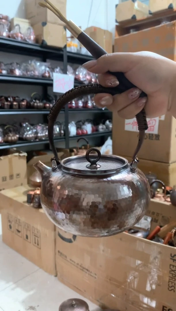 紫铜经典做旧北村提梁壶