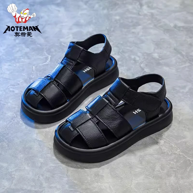 奥特曼男童凉鞋2025夏季新款儿童凉鞋休闲女童软底男童凉鞋3-12岁