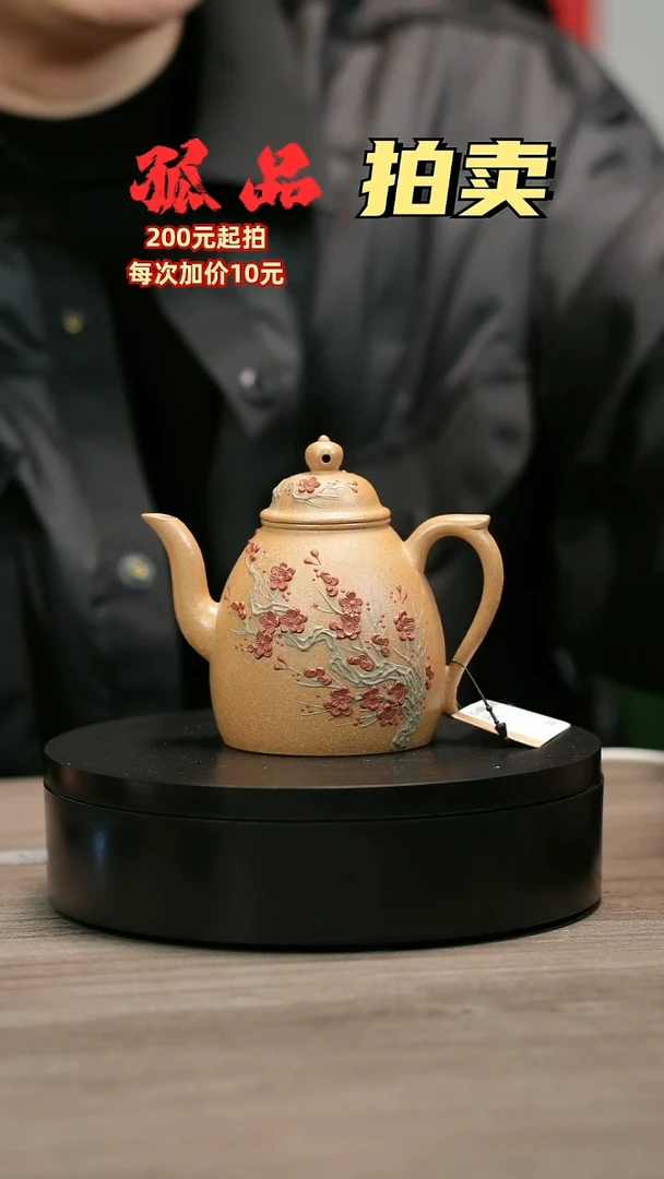 茶壶紫砂M****zH2346陈春芬段泥梅花金瓶