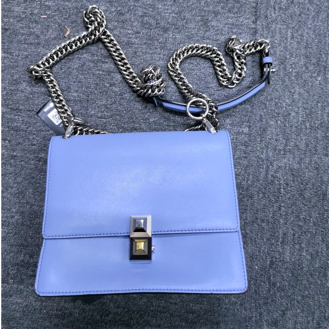 95新 FENDI/芬迪 蓝色单肩包
