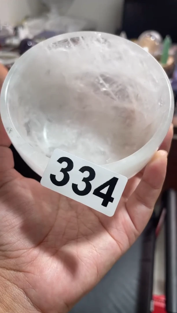 未镶嵌大型摆件（非配饰）水晶白水晶碗 多样性发其一334