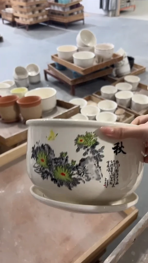 高温陶瓷花盆+E111