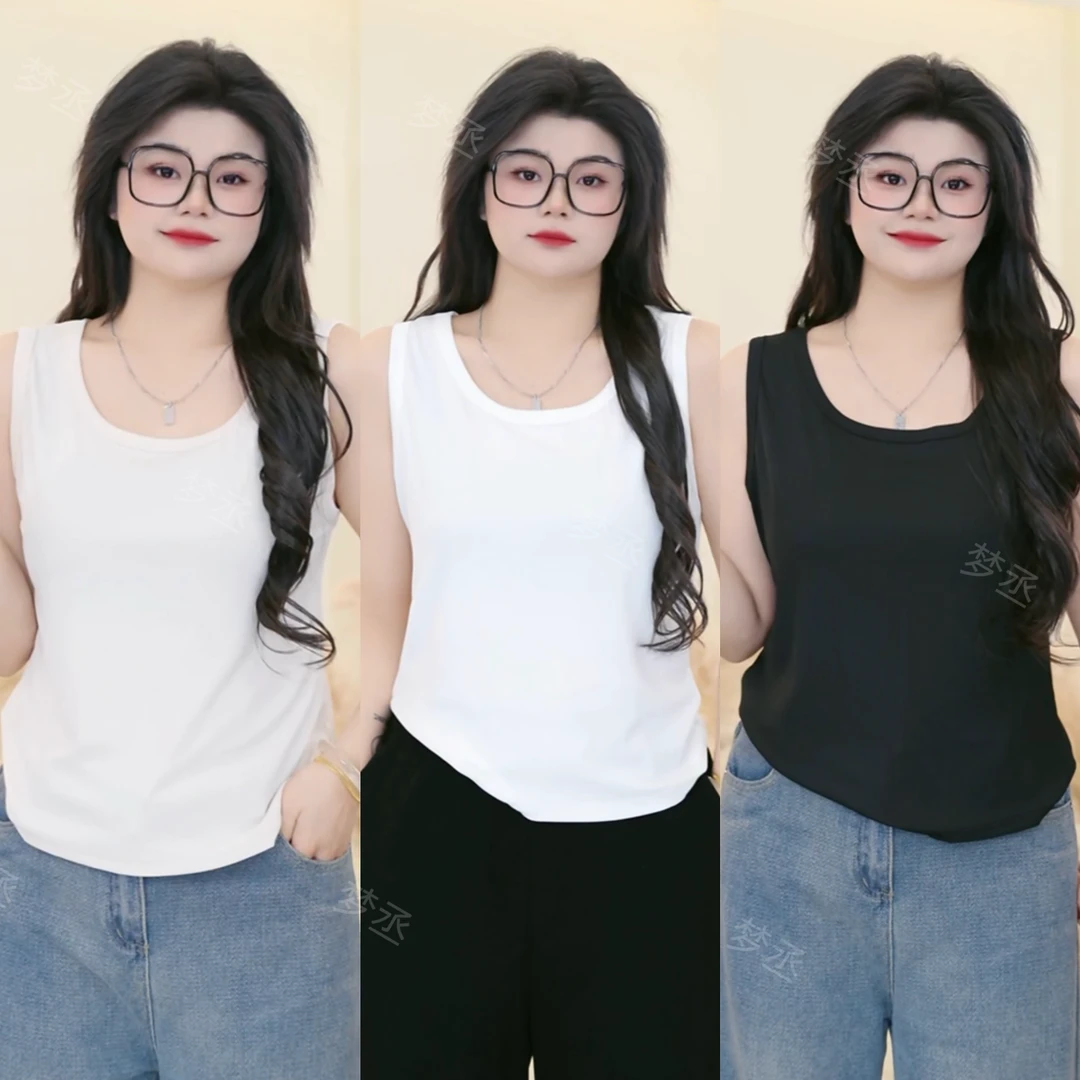 梦丞-【宠粉福利】黑白色款吊带背心女遮副乳无袖外穿内搭打底背心