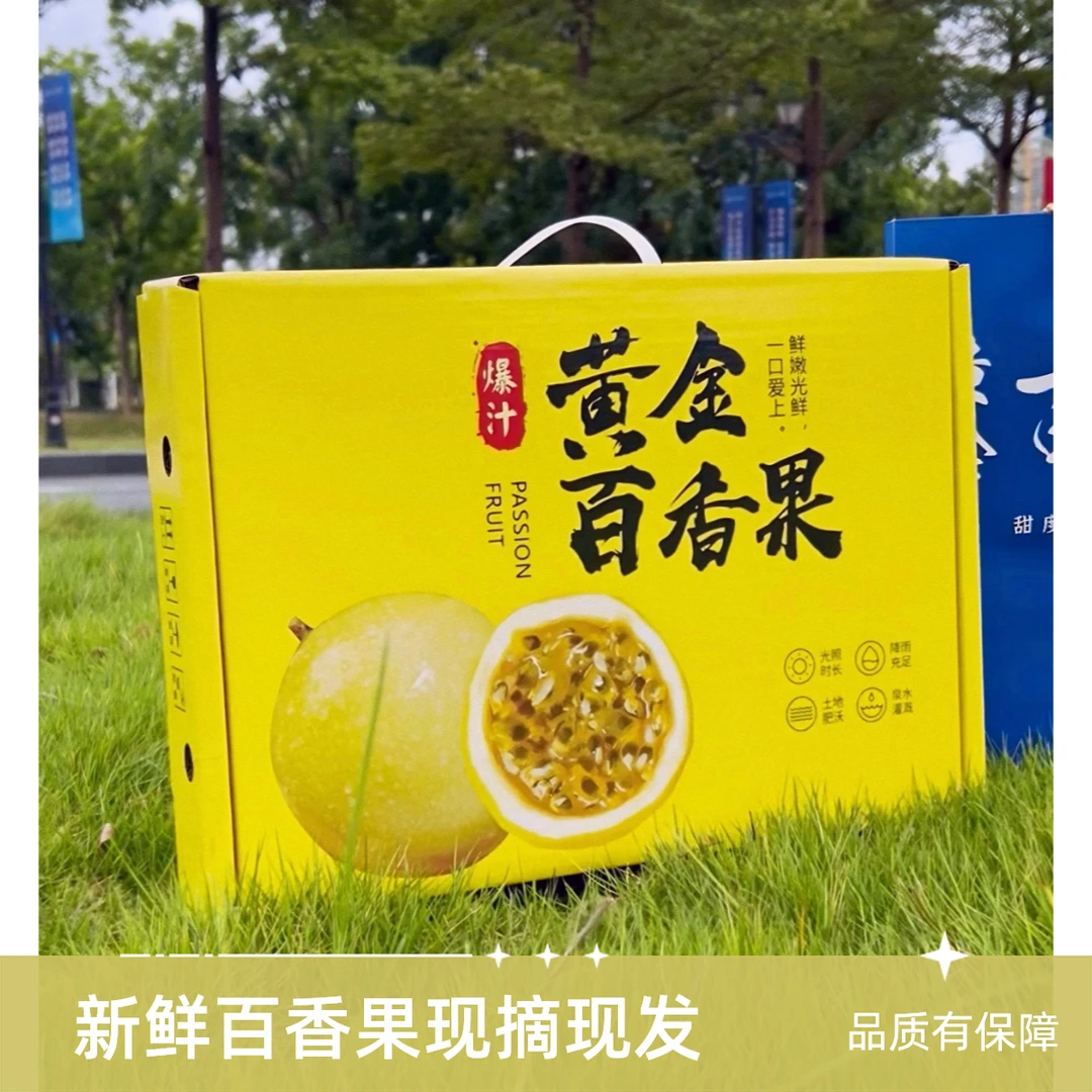 顺丰包邮【礼盒装】广西钦蜜9号百香果新鲜现摘当季水果多汁香甜