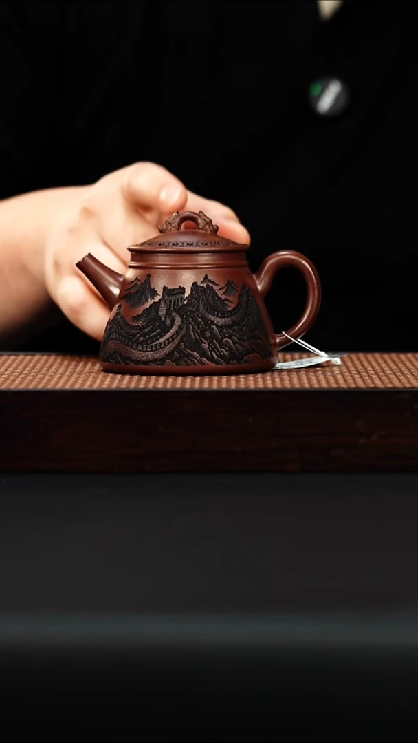 茶壶紫砂宜兴紫砂 高石瓢 清水泥 杨三琴h358