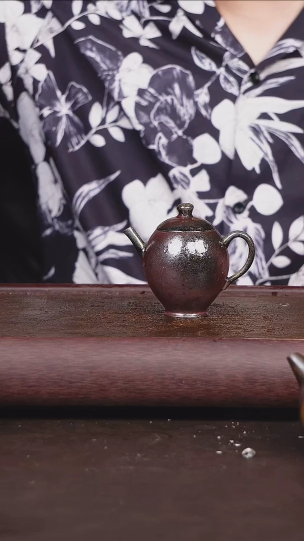 茶壶紫砂柴烧 壶