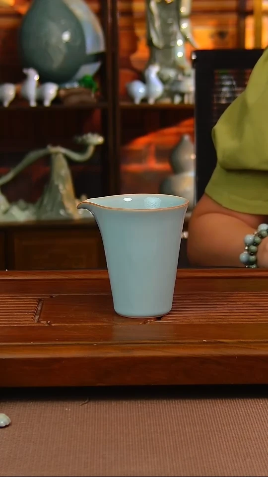 瓷片原矿汝瓷福利单杯，暇