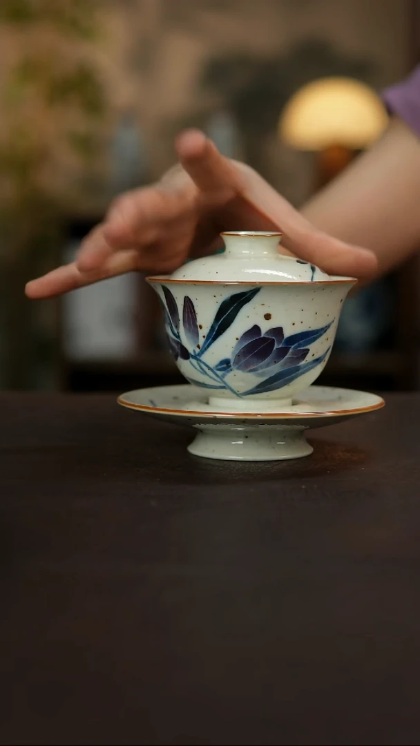 杯景德镇陶瓷杯碗柴烧多人