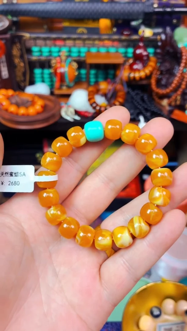 未镶嵌蜜蜡手链鹏哥专属链接！！！