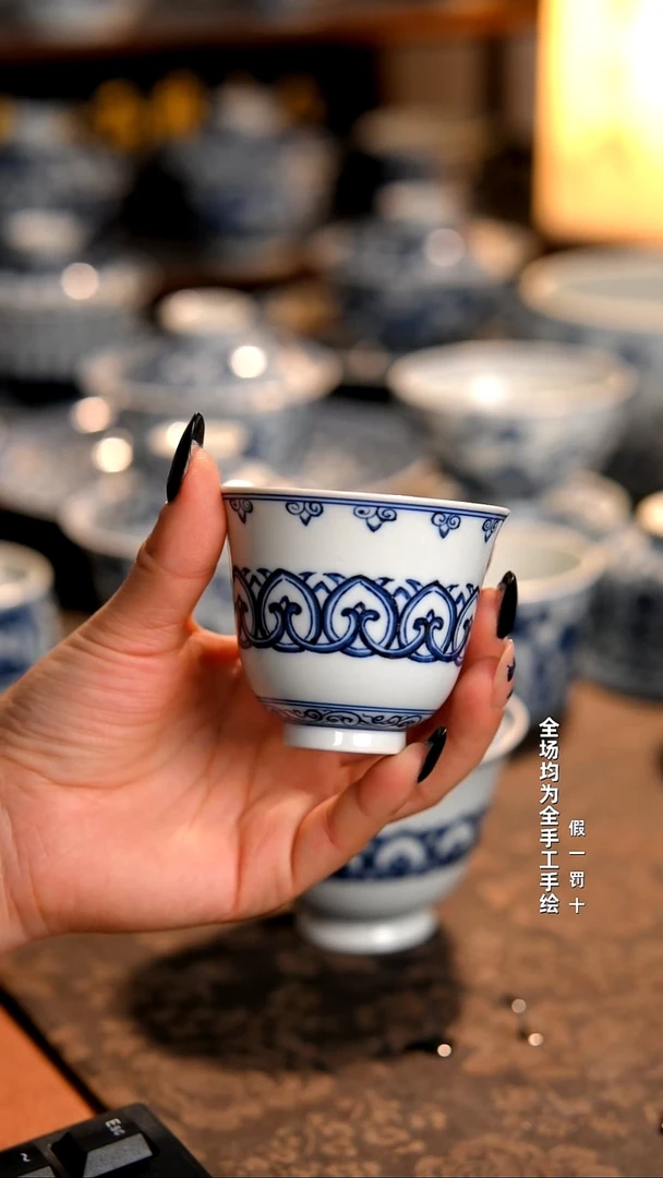 景德镇全手工手绘柴窑茶器福利