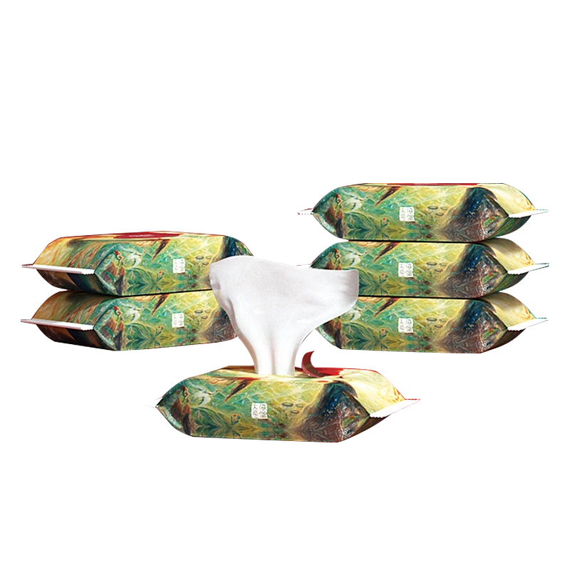 【积分转盘】碧芭宝贝大鱼海棠系列便携式婴幼儿加厚湿巾20抽