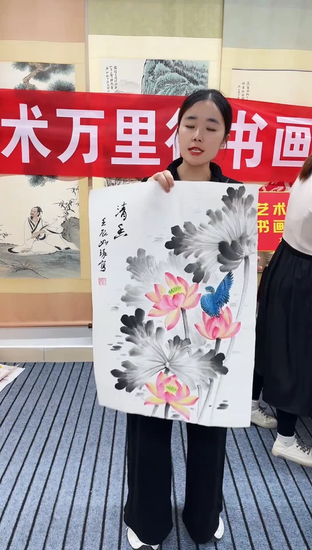 精品四尺开三荷花